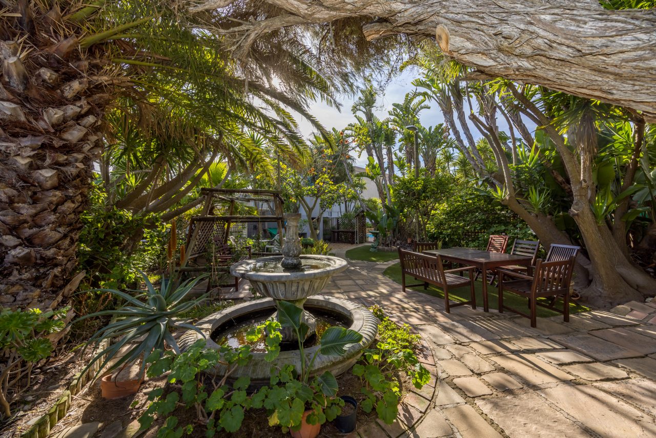 Garden at Secret Garden Guesthouse in Bloubergstrand